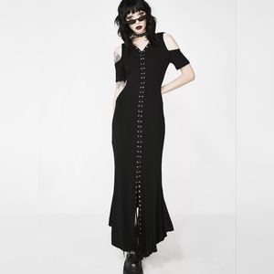 Killstar maxi hooded dress